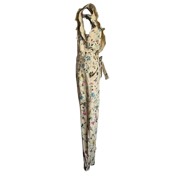 Anthropologie Violet Ruffled Utility Jumpsuit, Size 4 - Picture 8 of 15